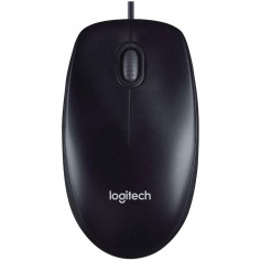 MOUSE LOGITECH M90 CON CABLE USB NEGRO