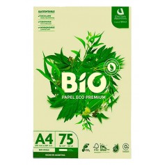 Resma A4 Bio Eco Premium Color Natural Reciclado Ecologico 75gr 500 Hojas