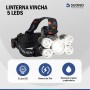 Linterna Minera Vincha 5 Leds Suono ILU0020 Recargable