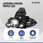 Linterna Minera Vincha 3 Leds Suono ILU0021 Recargable