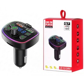 Transmisor Fm Usb Bluetooth Reproductor Para Auto H-Q7