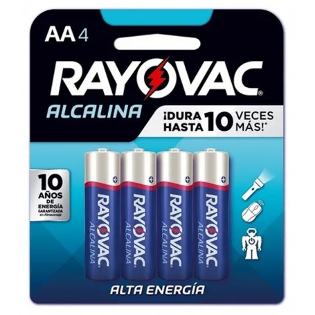Pila AA Alcalina Rayovac Blister X4