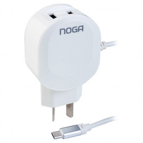 Cargador Con Cable Doble Usb 3A Usb C Noga NGH-3