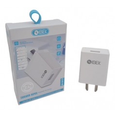 Fuente Cargador Carga Rapida Usb Ibek IB-2013 2.1A