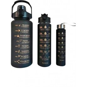 Kit 3 Botellas Botellon Frases Motivacionales 2lt 1lt 500ml