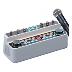 Consola Mixer Mezclador 2 Microfonos Karaoke Profesional S18