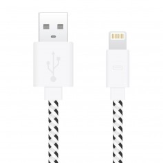 Cable De Carga Lightning iPhone Kolke Kcc-5558 630168 Mallado 1mt