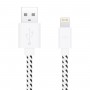 Cable De Carga Lightning iPhone Kolke Kcc-5558 630168 Mallado 1mt