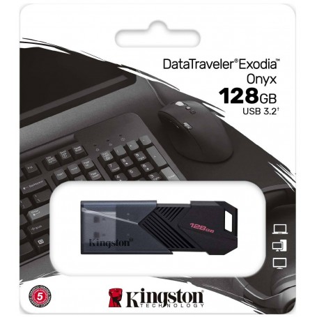 Pen Drive 128Gb Kingston Dtx Usb 3.2 Exodia Onyx