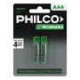 Pilas Recargables Philco AAA 800Mah Blister 2 Unidades