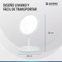 Espejo Suono Luz Led Touch Usb Recargable Con Base