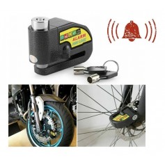 Candado Traba Disco Freno Con Alarma Moto Bici Llave LK 603