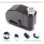 Candado Traba Disco Freno Con Alarma Moto Bici Llave LK 603