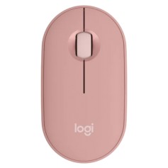 Mouse Inalambrico Logitech M350S Pebble Mouse 2 Pc Mac Usb Bluetooth Rosa