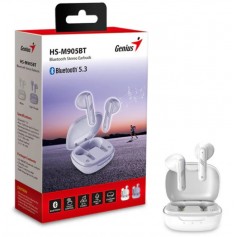Auricular Inalambrico Bluetooth Genius HS-905BT Blanco