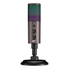 Microfono Gamer Para PC Con Luz RGB Streaming Podcast Cardioide Cancelacion De Sonido Ambiental Havit GK61