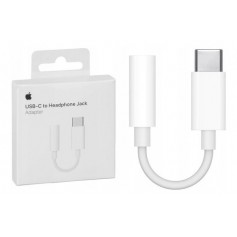 Adaptador Original Apple iPhone Type C Tipo-C USB-C A Jack Mini Plug 3.5mm Hembra