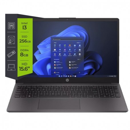 Notebook Hp 250 G10 i3-1315U 8GB Ram 256GB Ssd 15.6 Pulgadas Windows 11