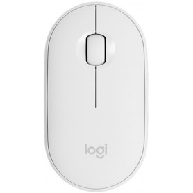 Mouse Inalambrico Logitech M350S Pebble Mouse 2 Pc Mac Usb Bluetooth Blanco