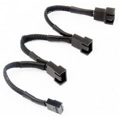 Cable Divisor Pwm Para 3 Cooler De 3 & 4 Pines Nisuta NS-CAPWM3