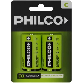 Pila C2 LR14 PP113 Alcalina Philco 1.5V Blister X2