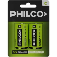 Pila C2 LR14 PP113 Alcalina Philco 1.5V Blister X2