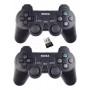 Kit X2 Joystick Inalambrico A Pila Receptor Usb Pc Consolas Stick