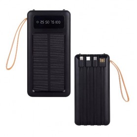 Cargador Portatil Power Bank Lightning Type-C USB-C Tipo-C Micro USB V8 15000MAh 8705b Con Panel Solar
