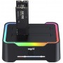 Docking Clonadora De Discos Dual M.2 NVMe SSD USB 3.0 Con Luz Led RGB Nisuta NS-DOHD3