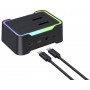 Docking Clonadora De Discos Dual M.2 NVMe SSD USB 3.0 Con Luz Led RGB Nisuta NS-DOHD3