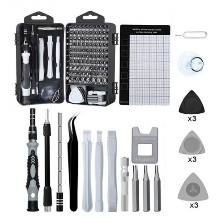 Kit De Destornillador Celulares 122 Piezas Torx Phillips Melech MG04-122