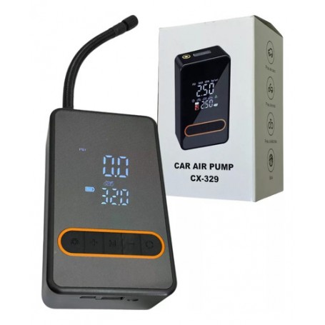Inflador Compresor De Aire Electrico Portatil Recargable CX-329 50w