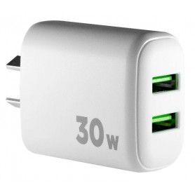 Cargador Cabezal 2 Puertos USB 30w Con Cable USB-C Tipo-C Type-C Intensify XAEA Mod 600