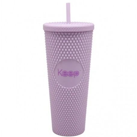 Vaso Mug Tumbler Keep 710ml Bombilla Color Violeta