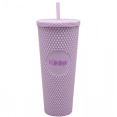 Vaso Mug Tumbler Keep 710ml Bombilla Color Violeta