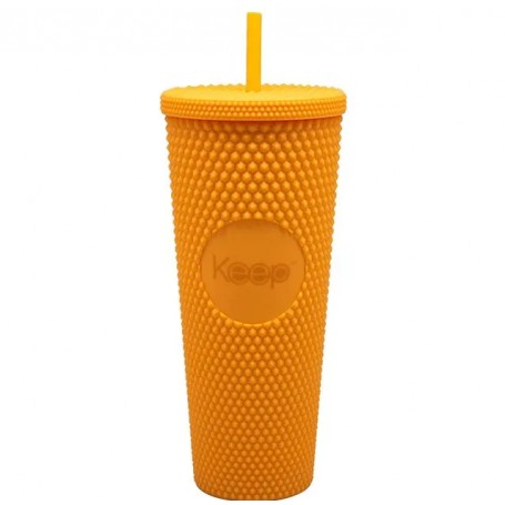 Vaso Mug Tumbler Keep 710ml Bombilla Color Amarillo