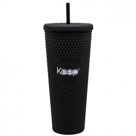 Vaso Mug Tumbler Keep 710ml Bombilla Color Negro