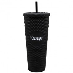 Vaso Mug Tumbler Keep 710ml Bombilla Color Negro