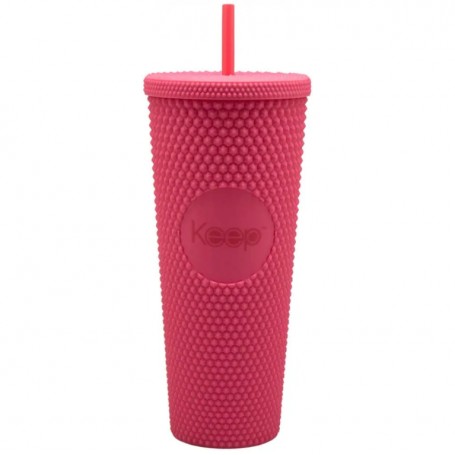 Vaso Mug Tumbler Keep 710ml Bombilla Color Rosa