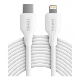 Cable De Carga & Datos USB-C Tipo-C Type-C A Lightning Apple iPhone LDNIO LC122 2mts