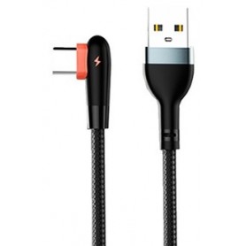Cable De Carga & Datos Usb-C Type-C Tipo-C A USB 2.4a LDNIO LS561 90° Grados 1mt