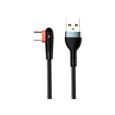 Cable De Carga & Datos Usb-C Type-C Tipo-C A USB 2.4a LDNIO LS561 90° Grados 1mt