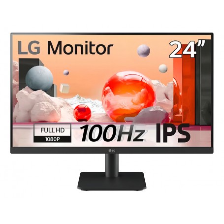 Monitor LG 24MS500 Borderless 23.8 Pulgadas 100Hz Resolucion Full HD IPS HDMI Jack Mini Plug 3.5mm