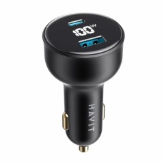 Cargador De Celular Para Auto 12V USB Havit C100W 100W