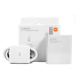 Cargador Xiaomi Carga Rapida 67w Usb A + Cable Tipo C