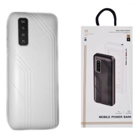 Cargador Portatil Power Bank 10000mAh 8705a Con Panel Led Linterna