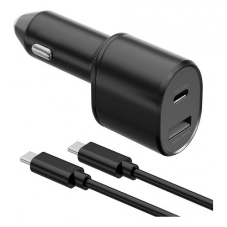 Cargador 12v Samsung Para Auto USB-C USB-A Con Cable De Carga Usb-C 45w & 15w
