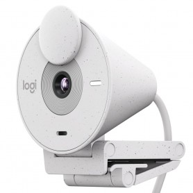 Camara Web Webcam Logitech Brio 300 Con Microfono Full HD 1080p 2mp 30Fps Skype Zoom Blanco