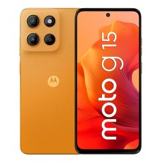 Celular Libre Motorola Moto G15 6.72" 4gb Ram 128gb Memoria Interna 50Mpx 5mpx Naranja Sunrise