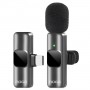 Microfono Corbatero Inalambrico Periodista Streaming Android Type-C Tipo-C USB-C Noga NG-MI9
